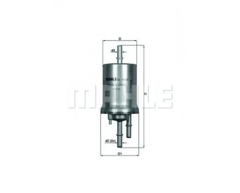 Fuel filter KL 156/3 Mahle