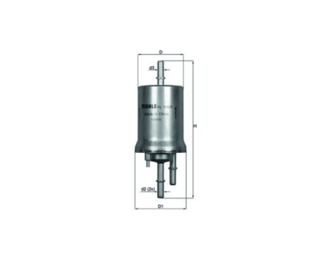 Fuel filter KL 156/3 Mahle, Image 2