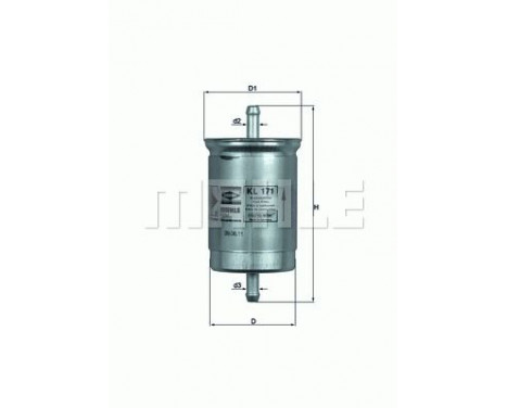 Fuel filter KL 171 Mahle, Image 3