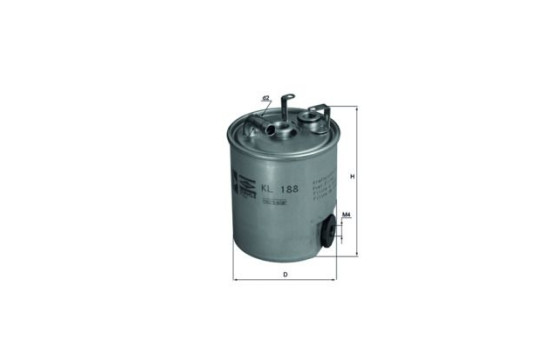 Fuel filter KL 188 Mahle, Image 4