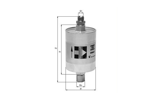 Fuel filter KL 22 Mahle, Image 2
