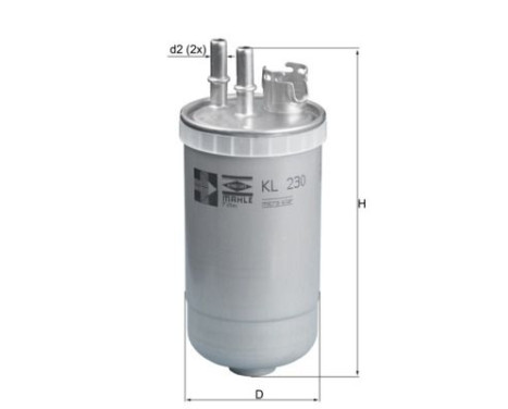 Fuel filter KL 230 Mahle, Image 2