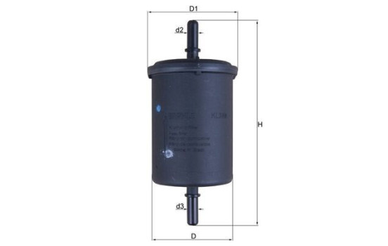 Fuel filter KL 248 Mahle, Image 3