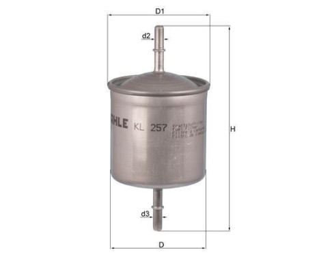 Fuel filter KL 257 Mahle, Image 2