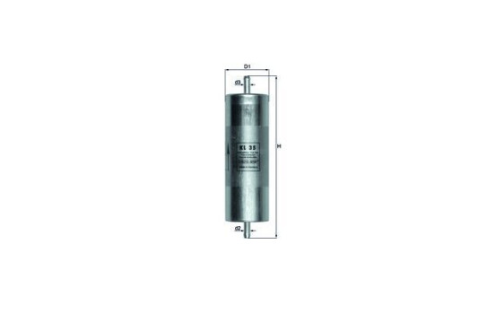 Fuel filter KL 35 Mahle, Image 2