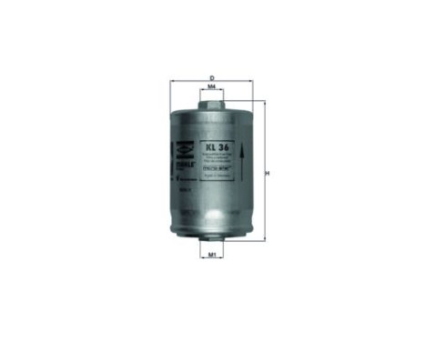 Fuel filter KL 36 Mahle, Image 2