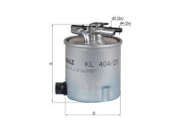 Fuel filter KL 404/25 Mahle