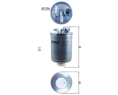 Fuel filter KL 410D Mahle