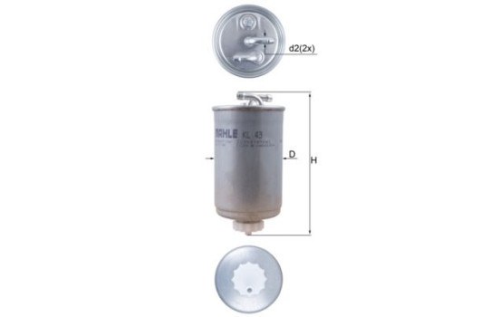Fuel filter KL 43 Mahle