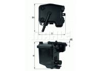 Fuel filter KL 431D Mahle