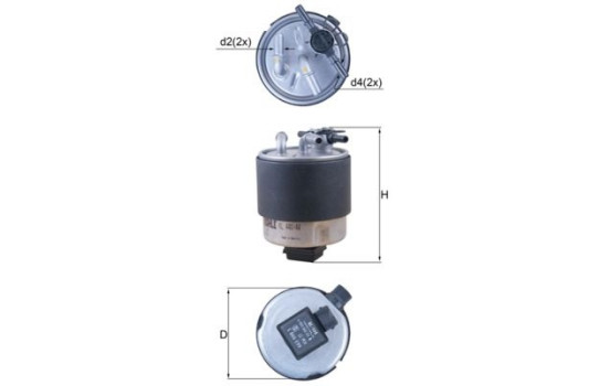 Fuel filter KL 440/44 Mahle