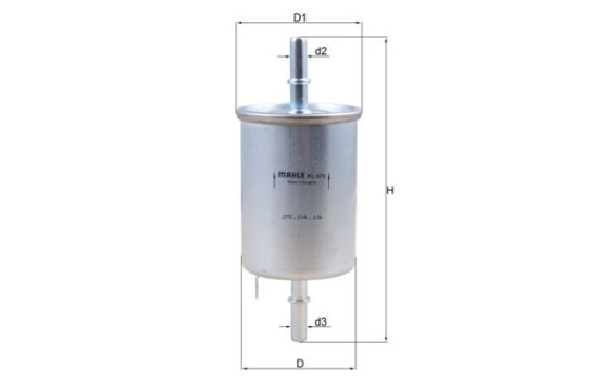Fuel filter KL 470 Mahle, Image 2