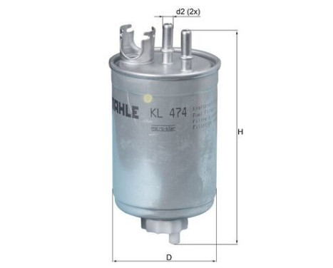 Fuel filter KL 474 Mahle, Image 2