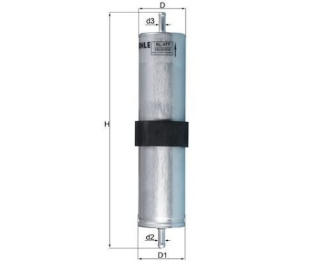 Fuel filter KL 477 Mahle, Image 2