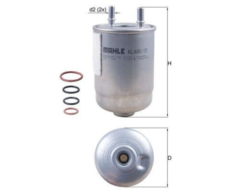 Fuel filter KL 485/15D Mahle