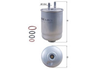 Fuel filter KL 485/16D Mahle