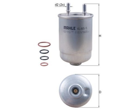 Fuel filter KL 485/5D Mahle