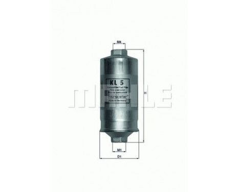 Fuel filter KL 5 Mahle