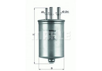 Fuel filter KL 511 Mahle