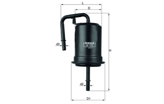 Fuel filter KL 517 Mahle, Image 2