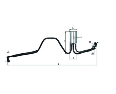 Fuel filter KL 544 Mahle, Image 2