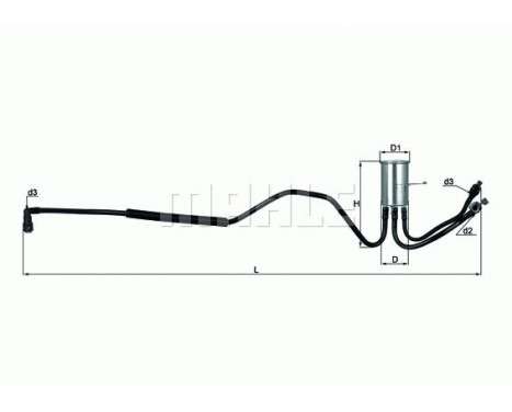 Fuel filter KL 553 Mahle