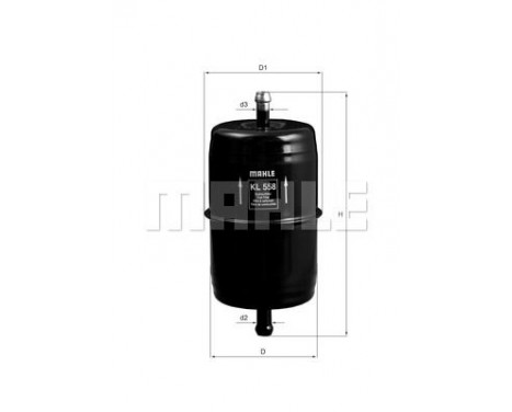 Fuel filter KL 558 Mahle