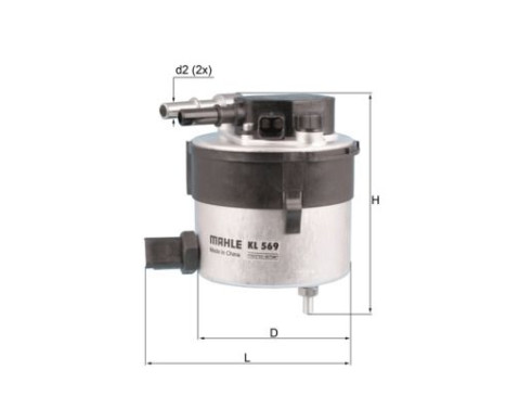 Fuel filter KL 569 Mahle, Image 3
