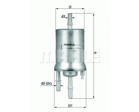 Fuel filter KL 572 Mahle, Image 5