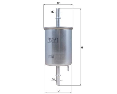 Fuel filter KL 573 Mahle, Image 2