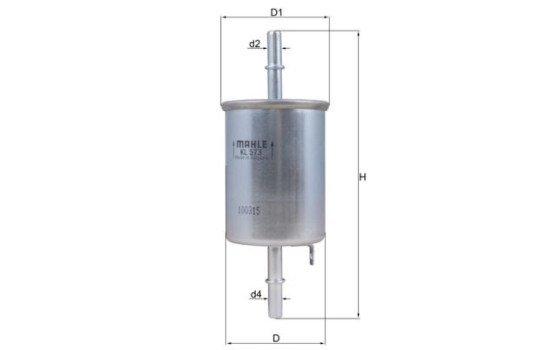 Fuel filter KL 573 Mahle, Image 2