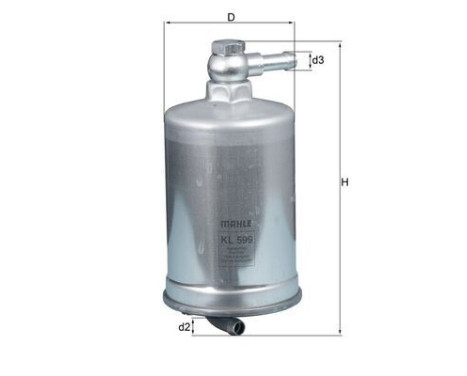 Fuel filter KL 599 Mahle, Image 2