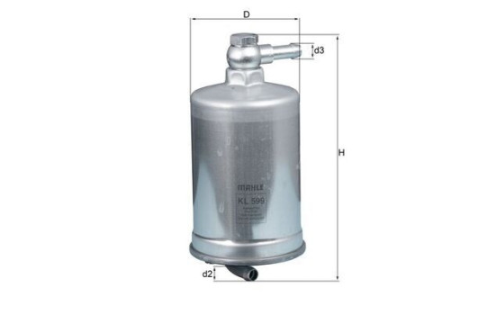 Fuel filter KL 599 Mahle, Image 2
