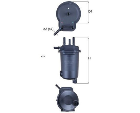 Fuel filter KL 600D Mahle, Image 2