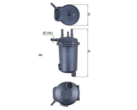 Fuel filter KL 632D Mahle, Image 2