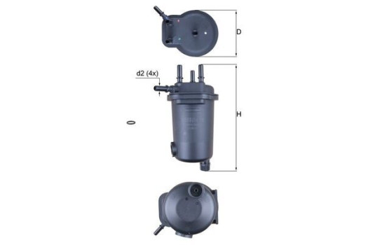 Fuel filter KL 632D Mahle, Image 2