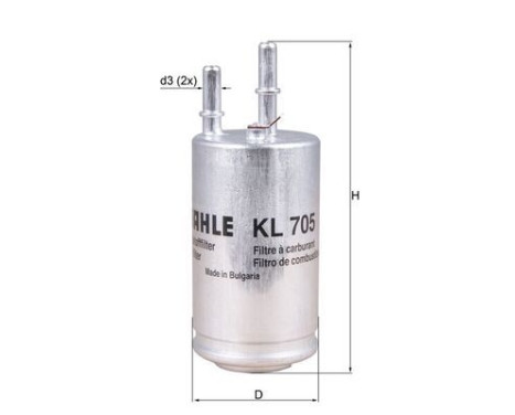 Fuel filter KL 705 Mahle, Image 2