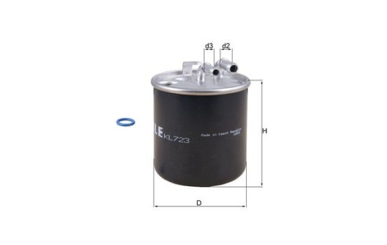 Fuel filter KL 723D Mahle, Image 2