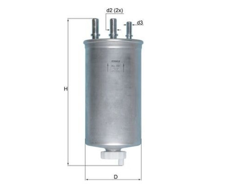 Fuel filter KL 781 Mahle, Image 2