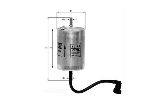 Fuel filter KL 80 Mahle