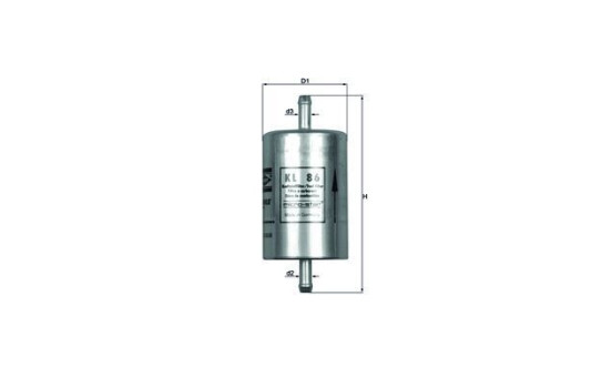Fuel filter KL 86 Mahle, Image 2