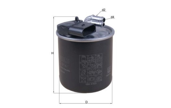 Fuel filter KL 914 Mahle