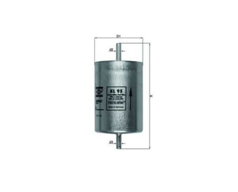 Fuel filter KL 95 Mahle, Image 2