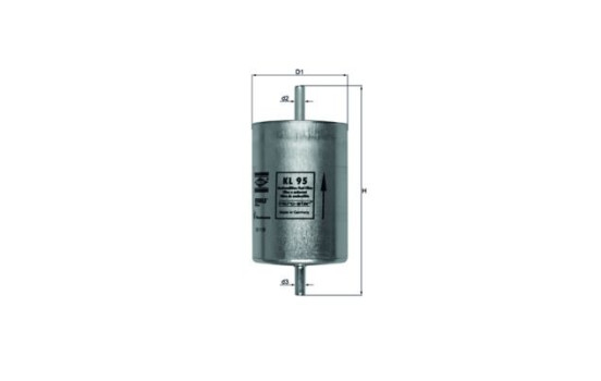 Fuel filter KL 95 Mahle, Image 2