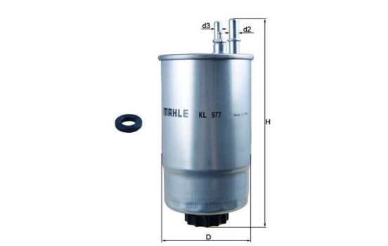 Fuel filter KL 977D Mahle