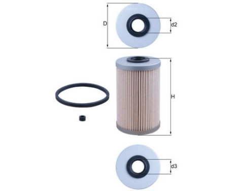 Fuel filter KX 204D Mahle, Image 2