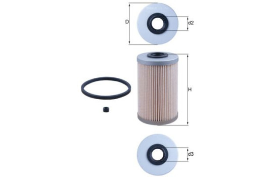 Fuel filter KX 204D Mahle, Image 2