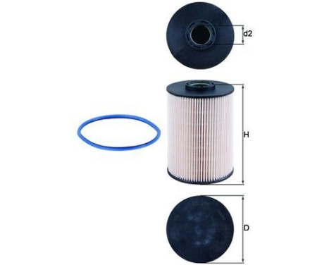 Fuel filter KX 211D Mahle, Image 2