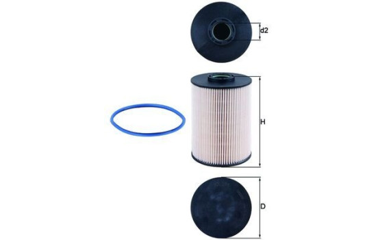 Fuel filter KX 211D Mahle, Image 2