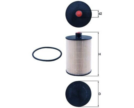 Fuel filter KX 217D Mahle, Image 2